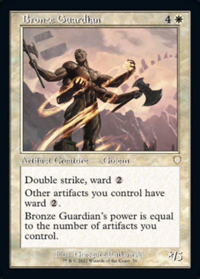 Bronze Guardian (Retro) [The Brothers' War Commander] | Lots Moore NSW