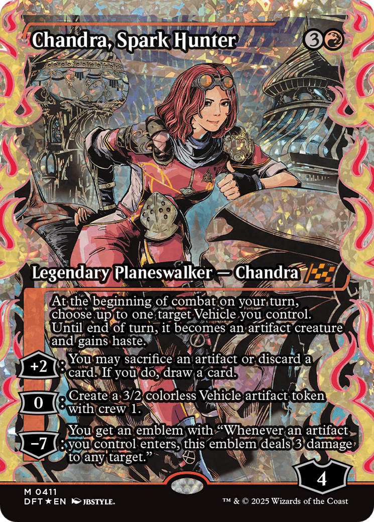 Chandra, Spark Hunter (Showcase) (Fracture Foil) [Aetherdrift] | Lots Moore NSW