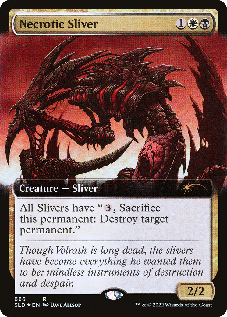 Necrotic Sliver (Extended Art) [Secret Lair Drop Promos] | Lots Moore NSW