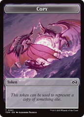 Copy // Dragon (0014) Double-Sided Token [Tarkir: Dragonstorm Commander Tokens] | Lots Moore NSW