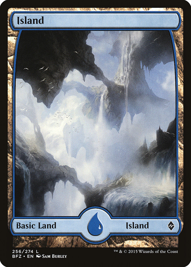 Island (256) (Full Art) [Battle for Zendikar] | Lots Moore NSW