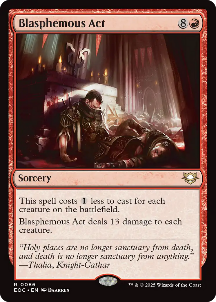 Blasphemous Act [Edge of Eternities Commander] | Lots Moore NSW