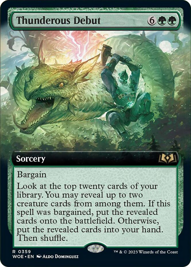 Thunderous Debut (Extended Art) [Wilds of Eldraine] | Lots Moore NSW