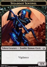 Steadfast Sentinel // Zombie Double-Sided Token [Hour of Devastation Tokens] | Lots Moore NSW