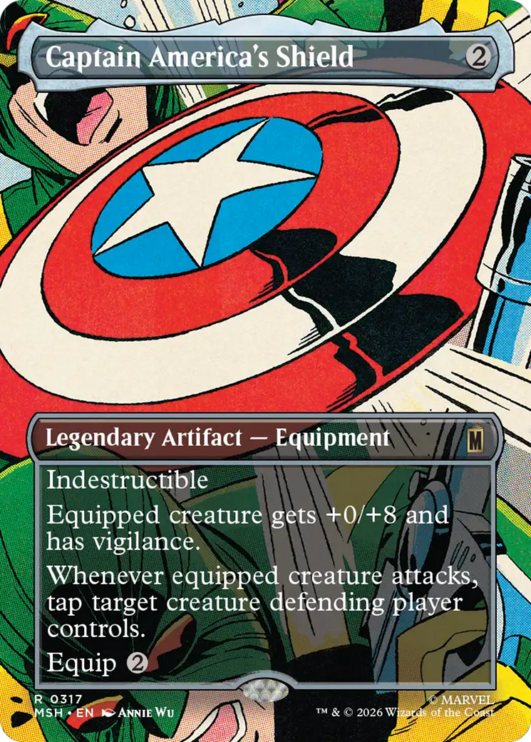 Captain America's Shield (Borderless) (0317) [Marvel Super Heroes] | Lots Moore NSW