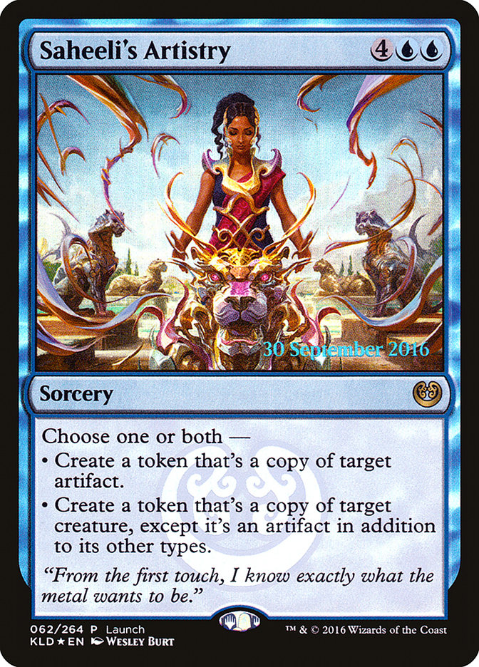 Saheeli's Artistry (Launch) [Kaladesh Promos] | Lots Moore NSW