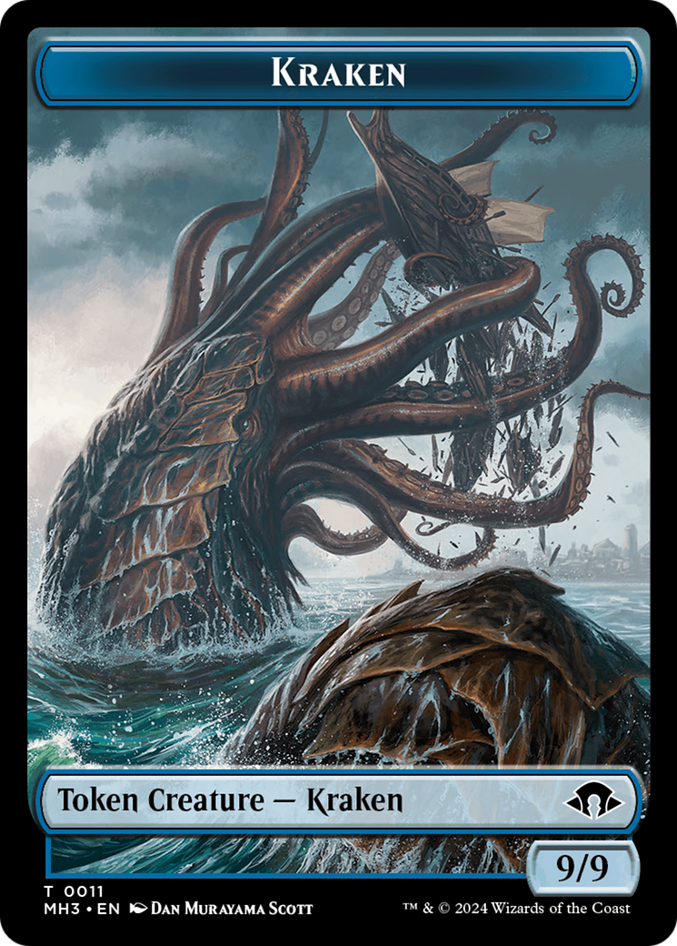 Phyrexian Germ // Kraken Double-Sided Token [Modern Horizons 3 Tokens] | Lots Moore NSW