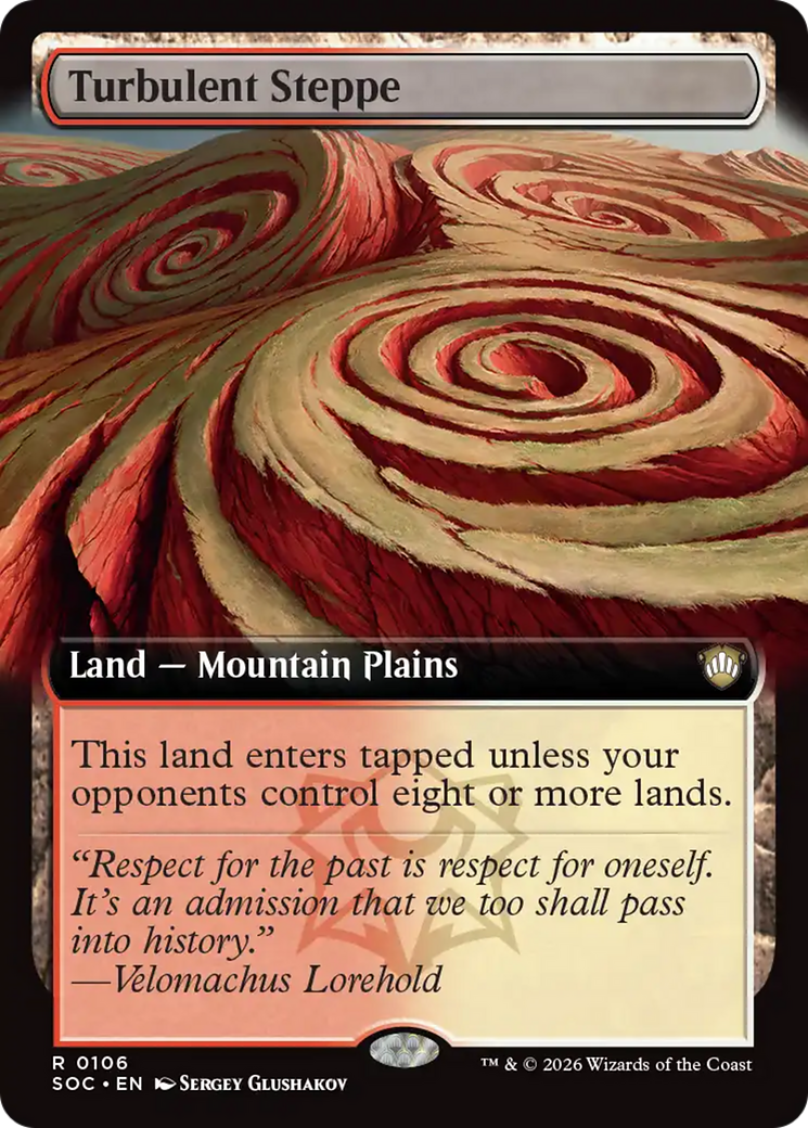 Turbulent Steppe (Extended Art) [Secrets of Strixhaven Commander] Magic: The Gathering | Lots Moore NSW