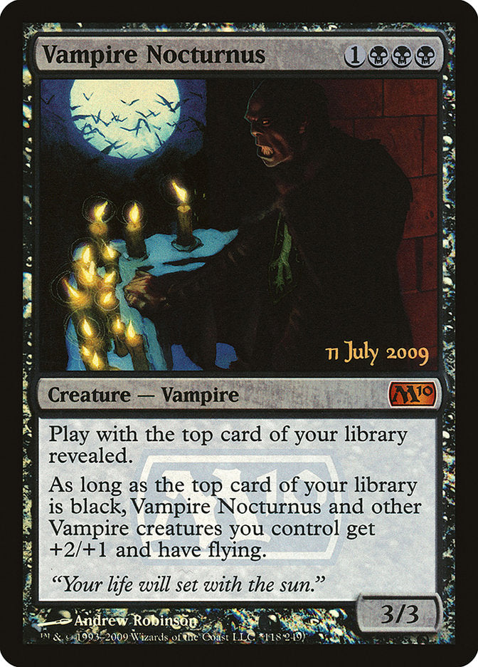 Vampire Nocturnus [Magic 2010 Prerelease Promos] | Lots Moore NSW
