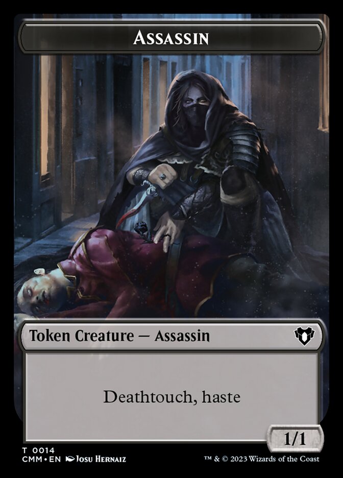Eldrazi Scion // Assassin Double-Sided Token [Commander Masters Tokens] | Lots Moore NSW