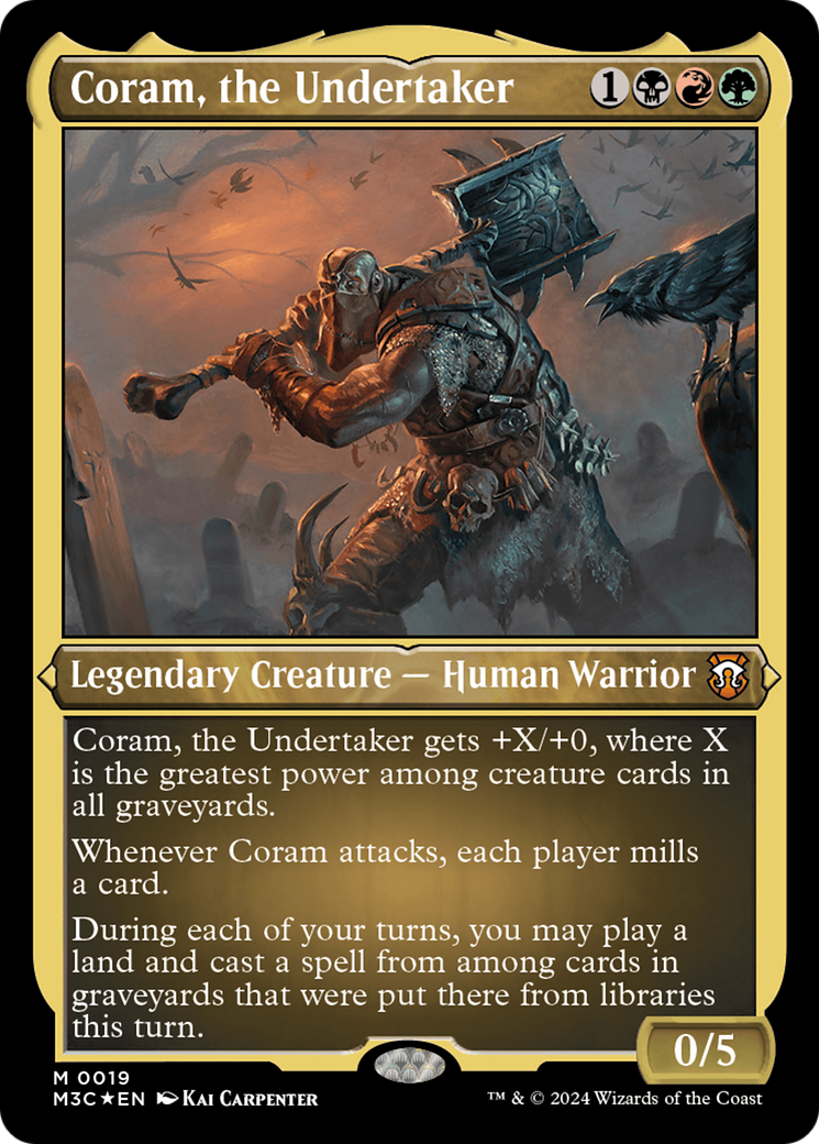 Coram, the Undertaker (Foil Etched) [Modern Horizons 3 Commander] | Lots Moore NSW