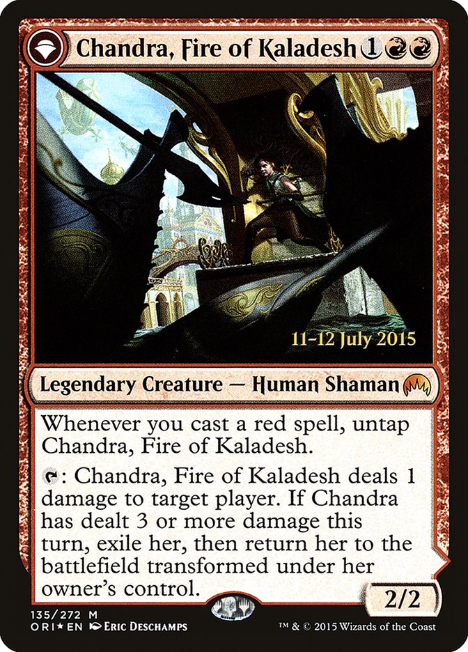 Chandra, Fire of Kaladesh // Chandra, Roaring Flame [Magic Origins Prerelease Promos] | Lots Moore NSW