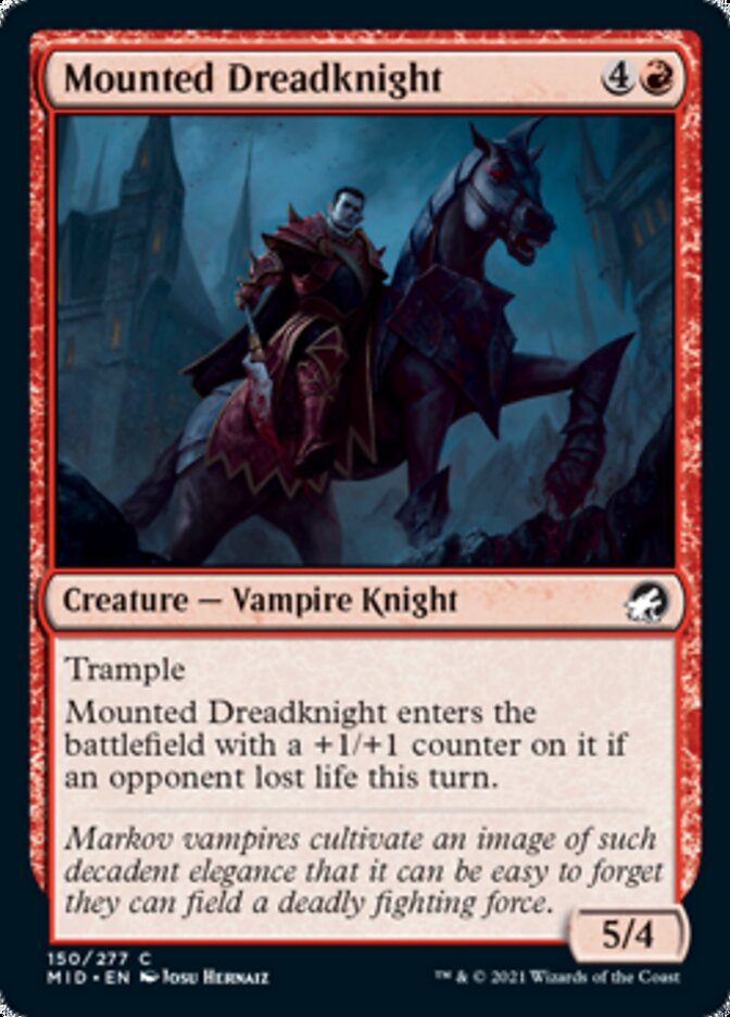 Mounted Dreadknight [Innistrad: Midnight Hunt] | Lots Moore NSW
