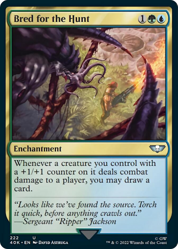 Bred for the Hunt (Surge Foil) [Warhammer 40,000] | Lots Moore NSW
