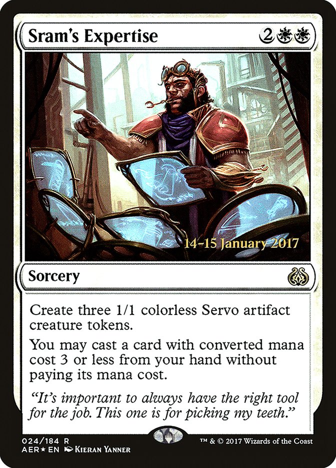 Sram's Expertise [Aether Revolt Prerelease Promos] | Lots Moore NSW