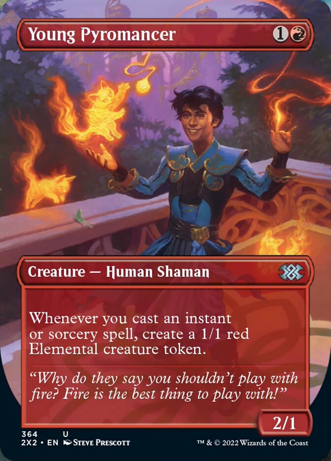 Young Pyromancer (Borderless Alternate Art) [Double Masters 2022] | Lots Moore NSW