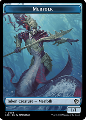 Beast // Merfolk (0003) Double-Sided Token [The Lost Caverns of Ixalan Commander Tokens] | Lots Moore NSW