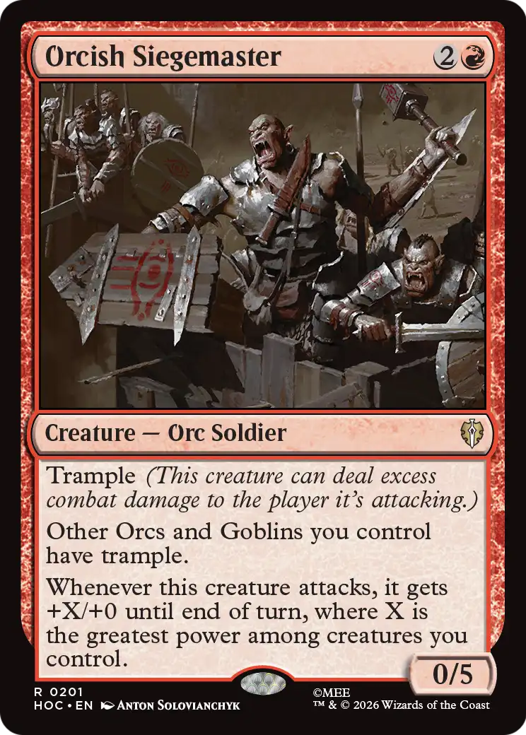 Orcish Siegemaster [The Hobbit: Eternal-Legal] | Lots Moore NSW