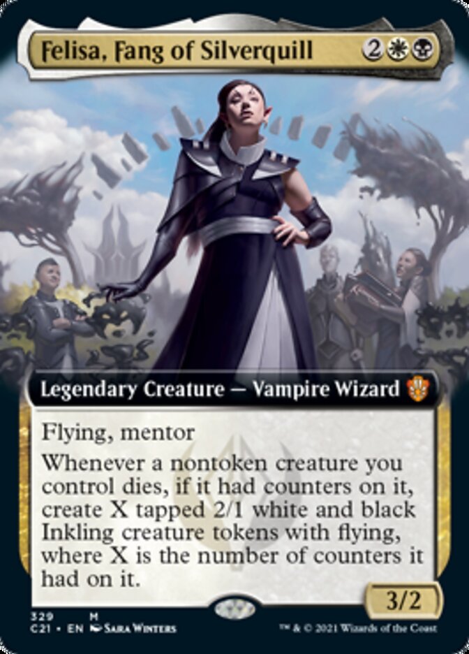 Felisa, Fang of Silverquill (Extended Art) [Commander 2021] | Lots Moore NSW
