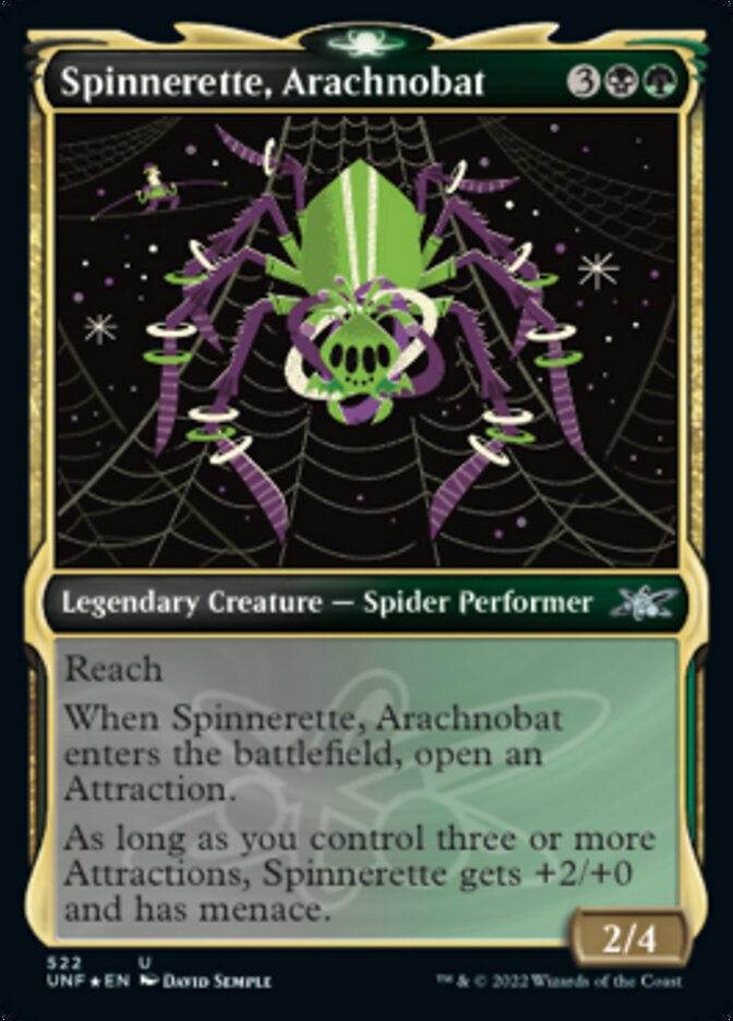 Spinnerette, Arachnobat (Showcase) (Galaxy Foil) [Unfinity] | Lots Moore NSW
