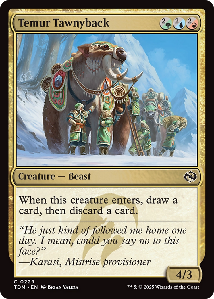 Temur Tawnyback [Tarkir: Dragonstorm] | Lots Moore NSW