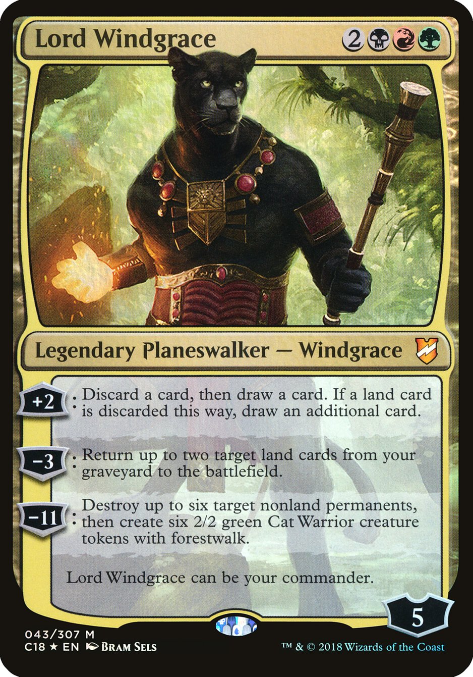 Lord Windgrace (Oversized) [Commander 2018 Oversized] | Lots Moore NSW