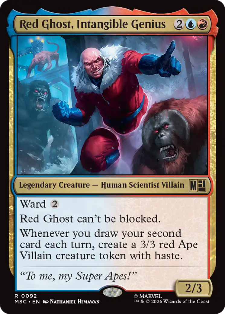 Red Ghost, Intangible Genius (Surge Foil) [Marvel Super Heroes Commander] | Lots Moore NSW