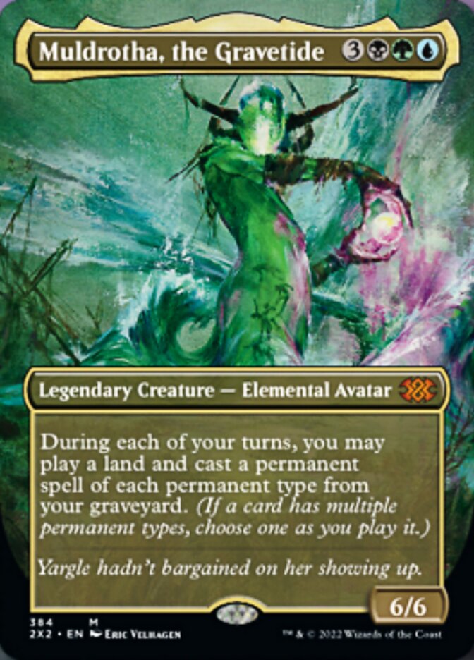 Muldrotha, the Gravetide (Borderless Alternate Art) [Double Masters 2022] | Lots Moore NSW
