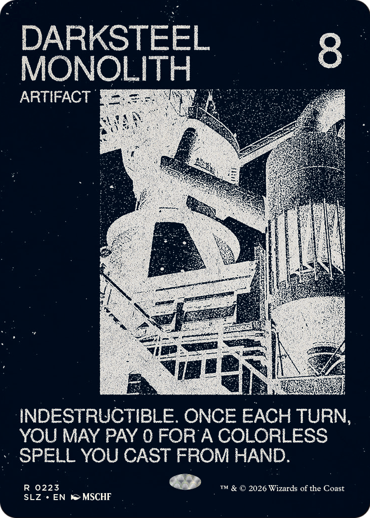 Darksteel Monolith (0223) [Secret Lair x MSCHF: The Zeta Set] | Lots Moore NSW