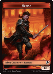 Elemental // Human (0014) Double-Sided Token [Innistrad Remastered Tokens] | Lots Moore NSW