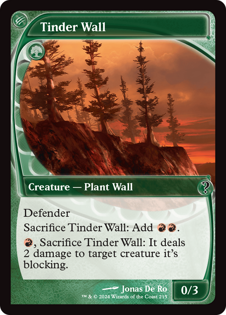 Tinder Wall (Future Sight) [Mystery Booster 2] | Lots Moore NSW