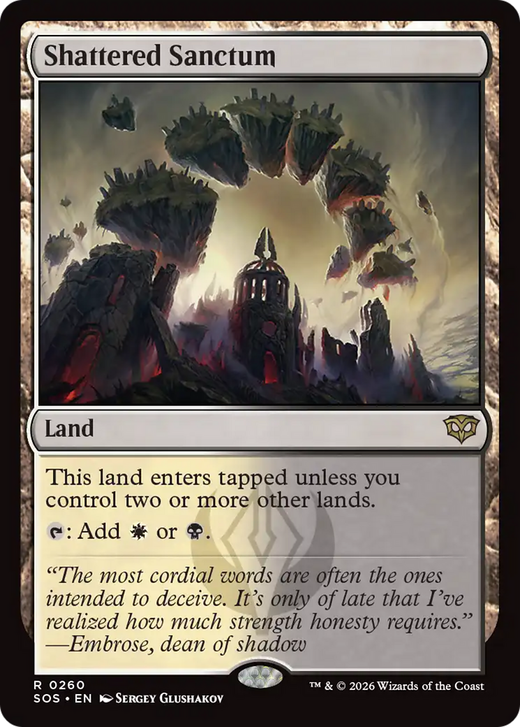 Shattered Sanctum [Secrets of Strixhaven] Magic: The Gathering | Lots Moore NSW