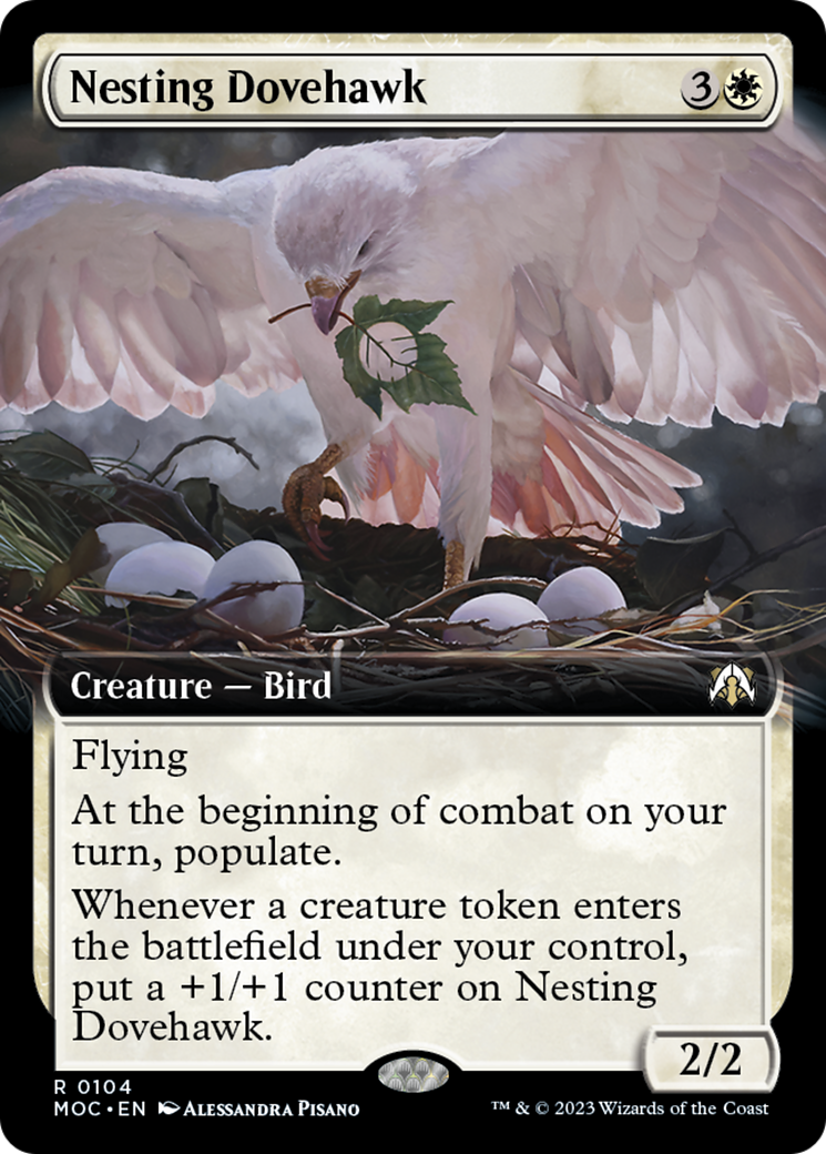 Nesting Dovehawk (Extended Art) [March of the Machine Commander] | Lots Moore NSW
