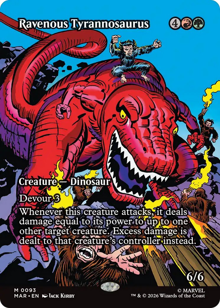 Ravenous Tyrannosaurus (Borderless) [Marvel Universe: Eternal-Legal] | Lots Moore NSW
