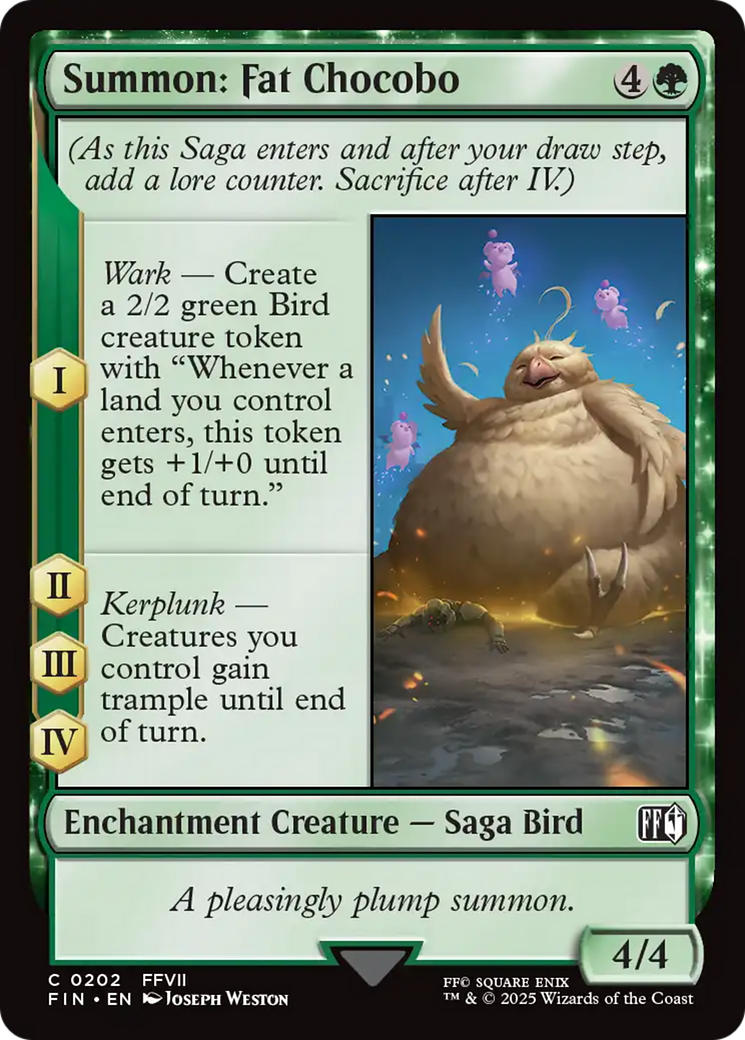 Summon: Fat Chocobo [FINAL FANTASY] | Lots Moore NSW