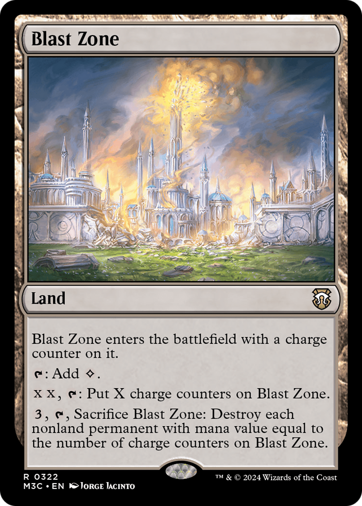 Blast Zone (Ripple Foil) [Modern Horizons 3 Commander] | Lots Moore NSW