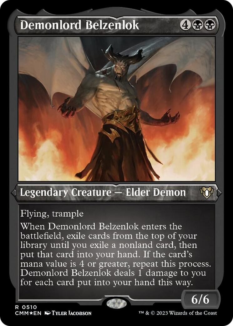 Demonlord Belzenlok (Foil Etched) [Commander Masters] | Lots Moore NSW