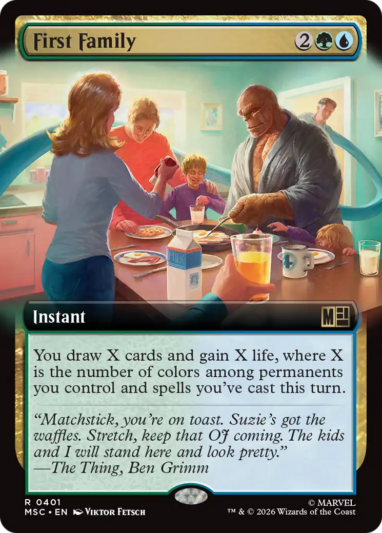 First Family (Extended Art) [Marvel Super Heroes Commander] | Lots Moore NSW
