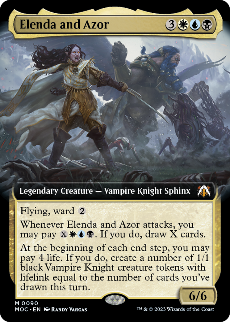 Elenda and Azor (Extended Art) [March of the Machine Commander] | Lots Moore NSW