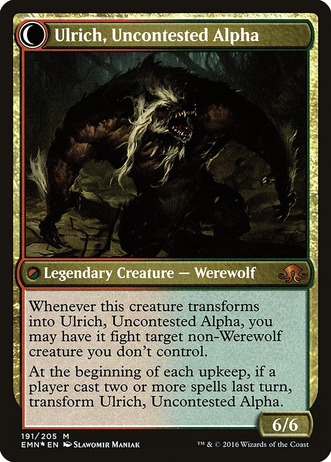 Ulrich of the Krallenhorde // Ulrich, Uncontested Alpha [Eldritch Moon Prerelease Promos] | Lots Moore NSW