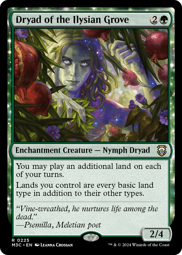 Dryad of the Ilysian Grove (Ripple Foil) [Modern Horizons 3 Commander] | Lots Moore NSW