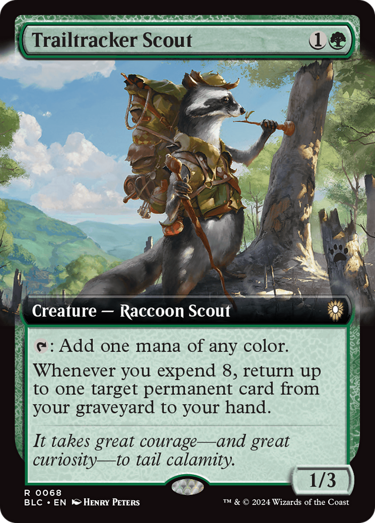 Trailtracker Scout (Extended Art) [Bloomburrow Commander] | Lots Moore NSW