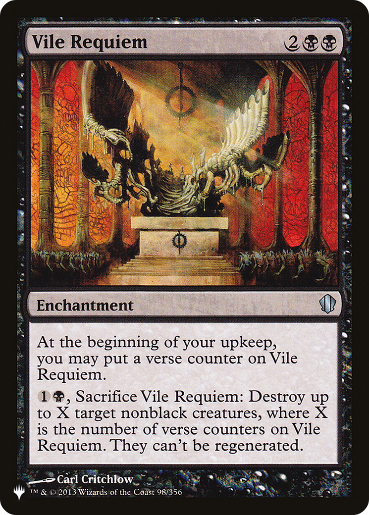 Vile Requiem [The List] | Lots Moore NSW