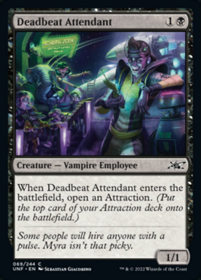 Deadbeat Attendant [Unfinity] | Lots Moore NSW