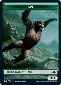 Ape // Golem Double-Sided Token [Double Masters Tokens] | Lots Moore NSW