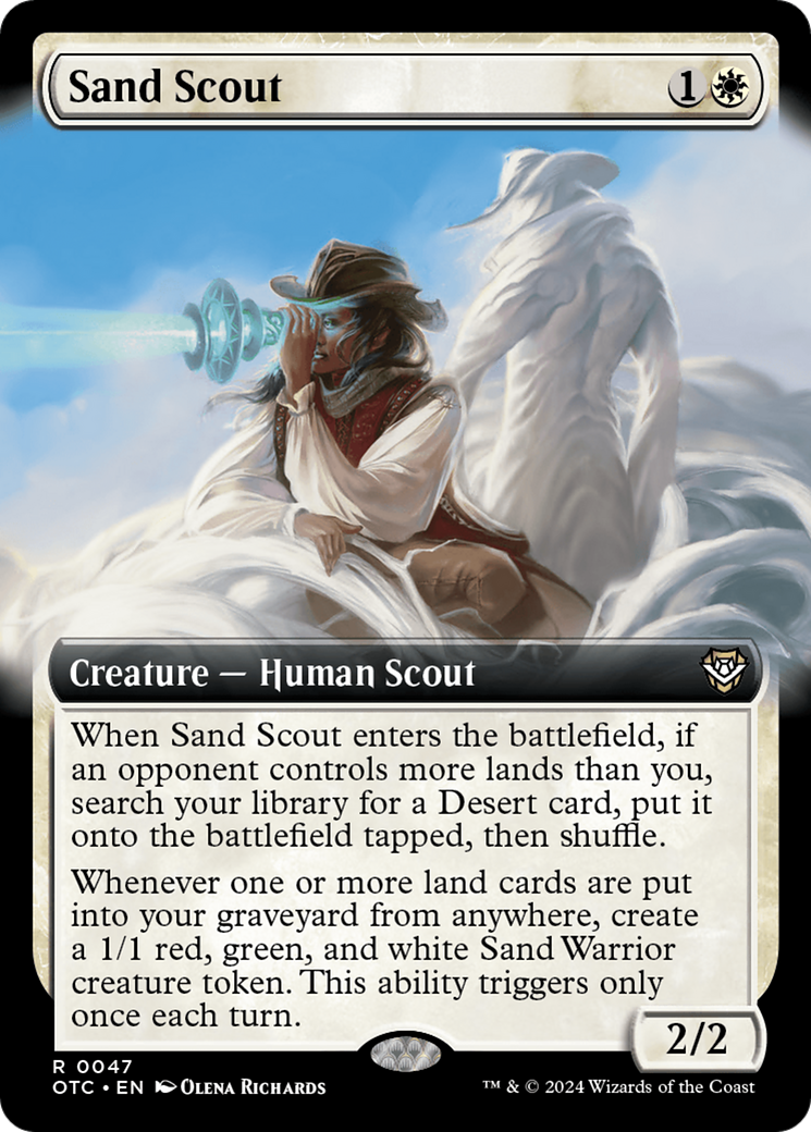 Sand Scout (Extended Art) [Outlaws of Thunder Junction Commander] | Lots Moore NSW