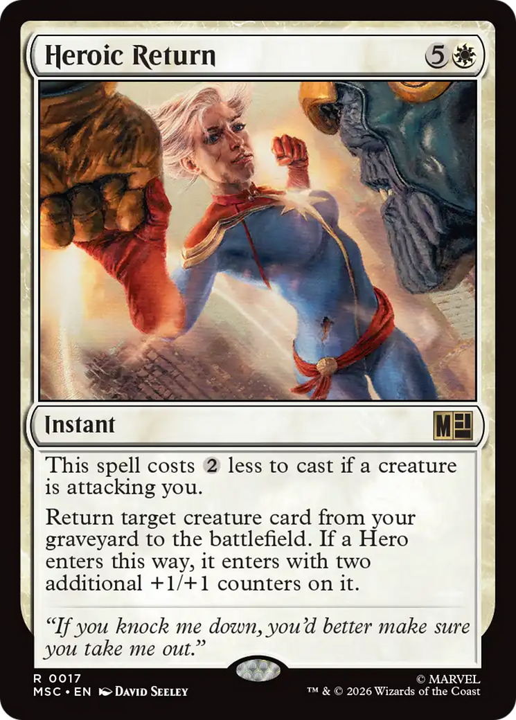 Heroic Return [Marvel Super Heroes Commander] | Lots Moore NSW