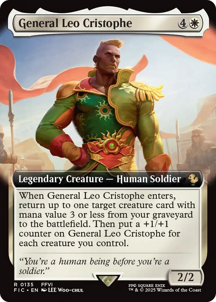 General Leo Cristophe (Extended Art) [FINAL FANTASY Commander] | Lots Moore NSW