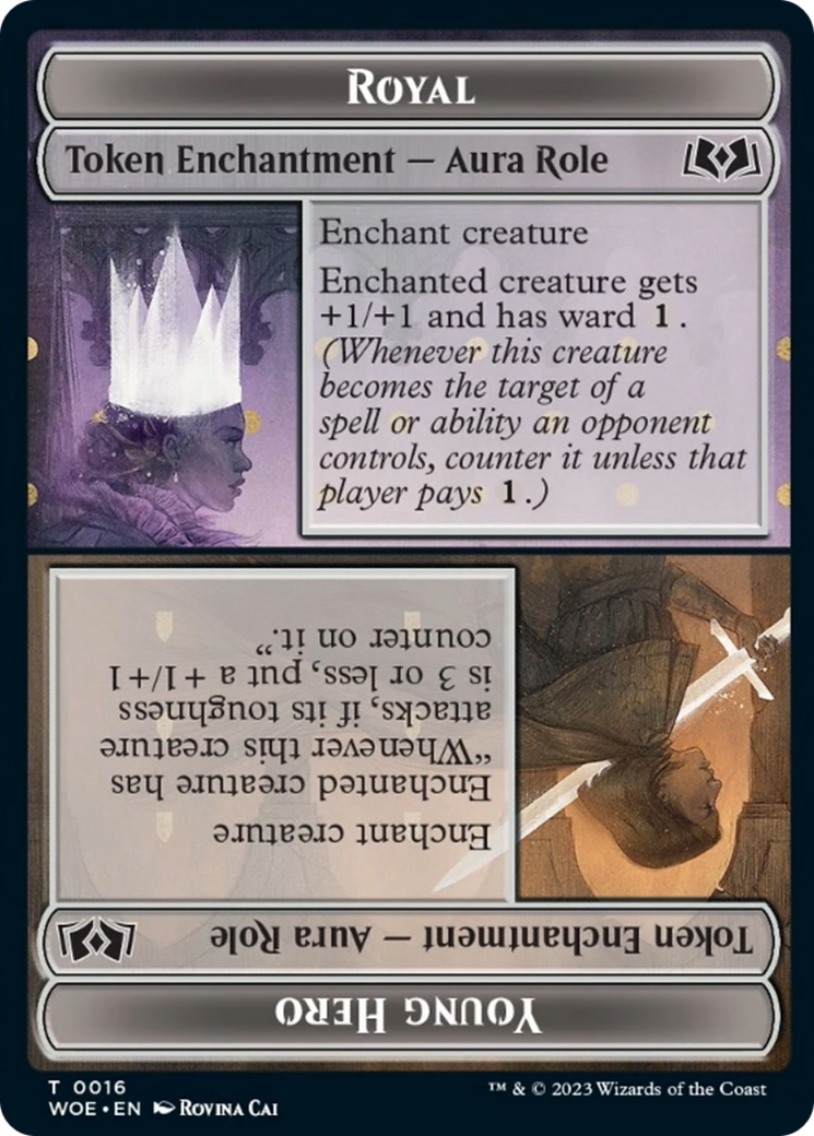 Royal Role // Young Hero Role Token [Wilds of Eldraine Tokens] | Lots Moore NSW