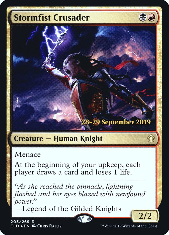 Stormfist Crusader [Throne of Eldraine Prerelease Promos] | Lots Moore NSW